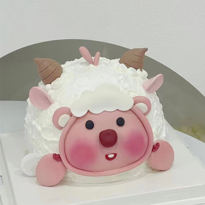 羊镁镁/生肖翻糖蛋糕